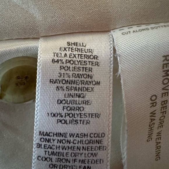 Loft beige open front blazer size 4 - Picture 4 of 4